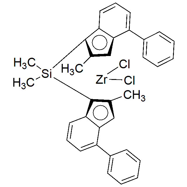 二甲基二甲硅烷基雙（2-甲基-4-苯基茚基）二氯化鋯